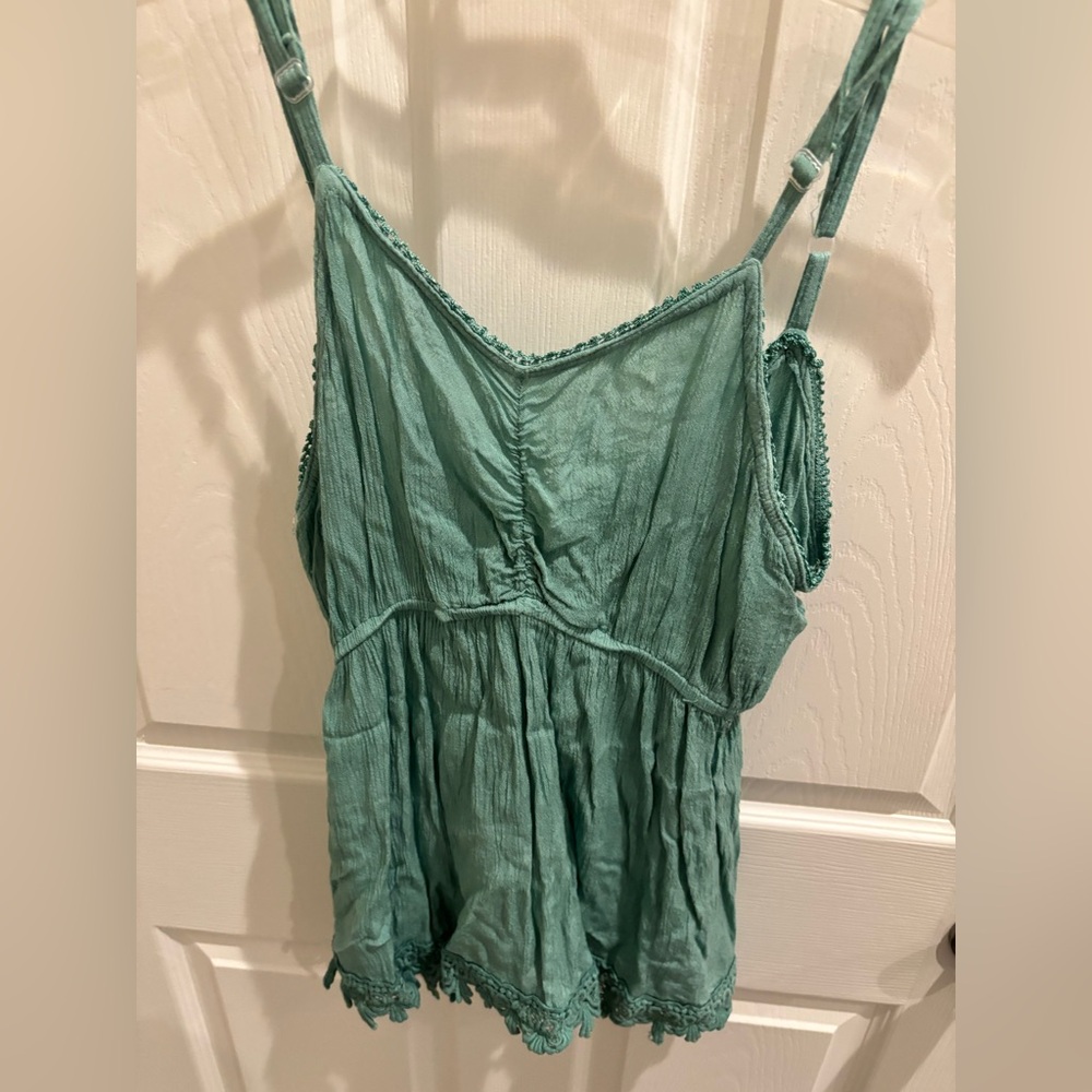 Raya Sun Teal Sleeveless Top